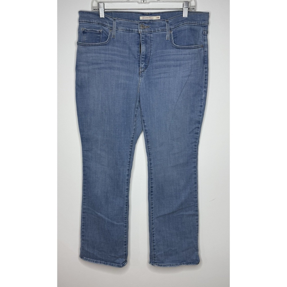 Levi's Jeans Womens 315 Shaping Bootcut 14W Light Wash Stretch Denim
